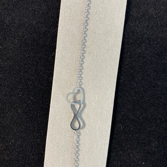 NWT Stainless Steel- Eternal Love Anklet- 9” plus 1.5” extender - Picture 4 of 5